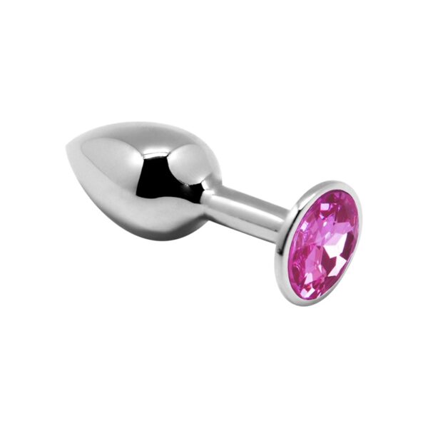 Plug métal bijou rose M – Alive