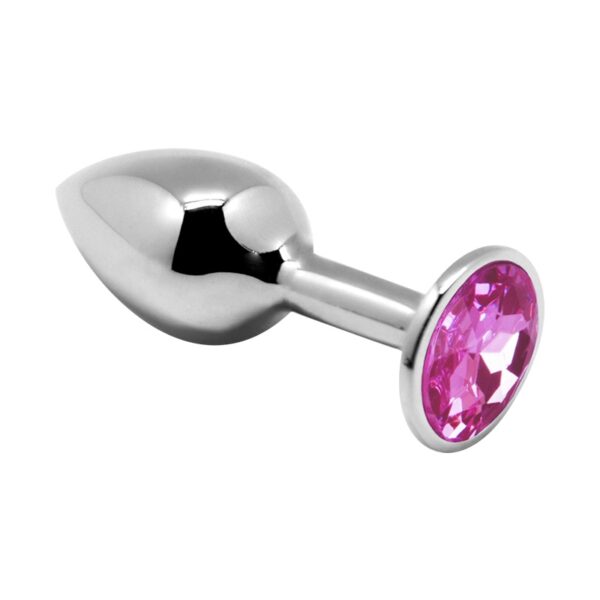 Plug métal bijou rose L – Alive