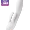 Vibro Rabbit connecté Double Flex blanc – Satisfyer - 94edenstreet.com - sexshop en ligne