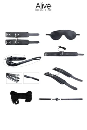 Kit BDSM Secret Desires noir – Alive - 94edenstreet.com - sexshop en ligne