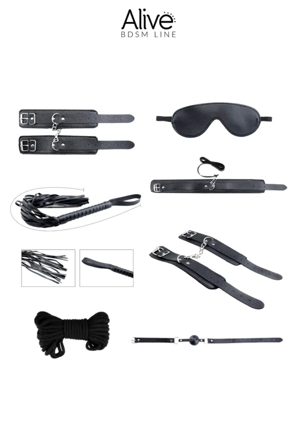 Kit BDSM Secret Desires noir – Alive - 94edenstreet.com - sexshop en ligne