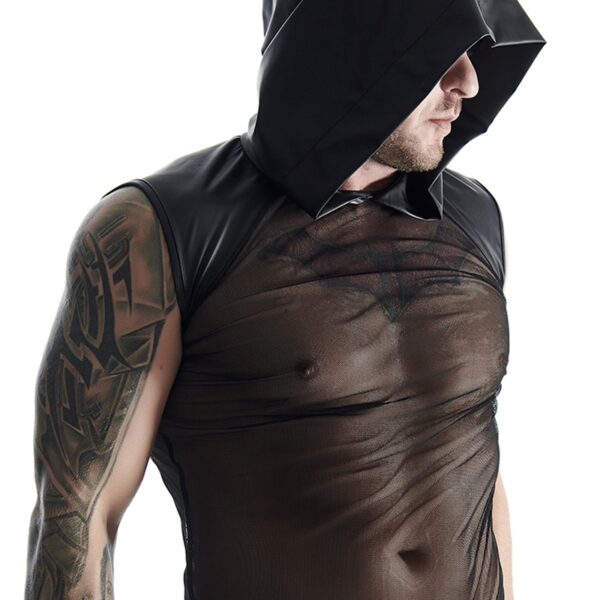 T-shirt à capuche en mesh – Regnes
