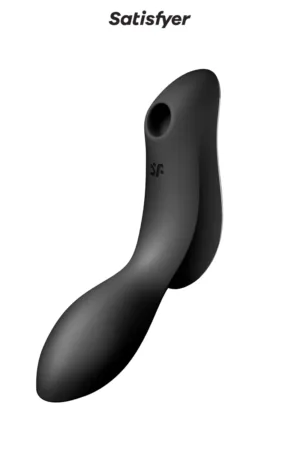 Vibro à air pulsé Curvy Trinity 2 noir – Satisfyer - 94edenstreet.com - sexshop en ligne