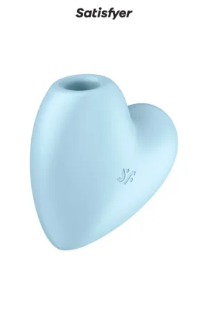 Double stimulateur Cutie Heart bleu – Satisfyer - 94edenstreet.com - sexshop en ligne
