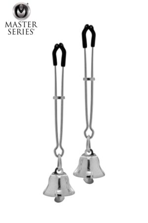 Pinces pour tétons avec clochette - 94edenstreet.com - sexshop en ligne
