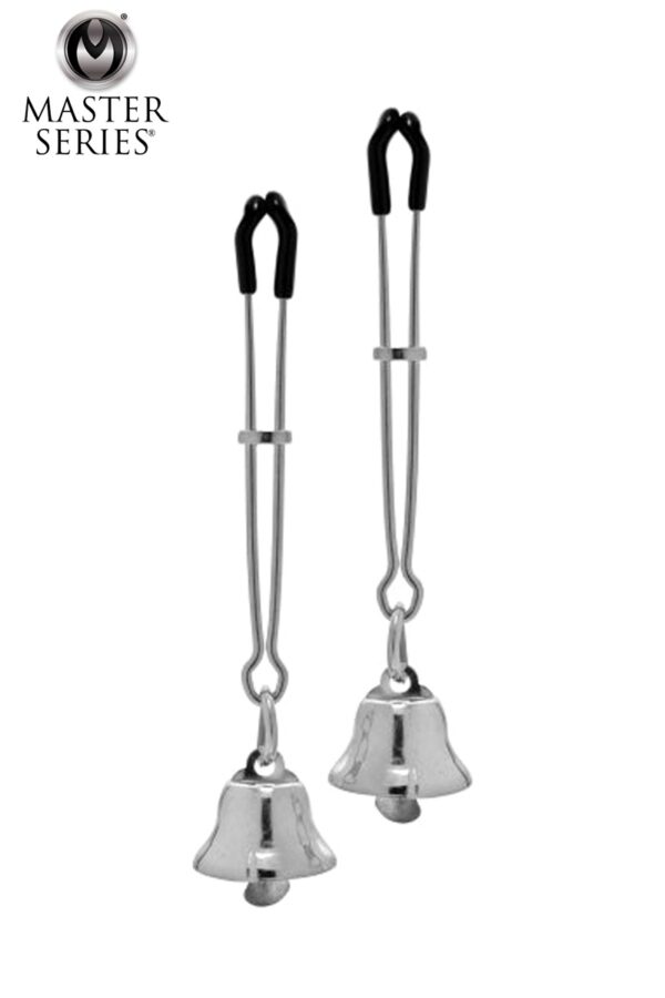 Pinces pour tétons avec clochette - 94edenstreet.com - sexshop en ligne