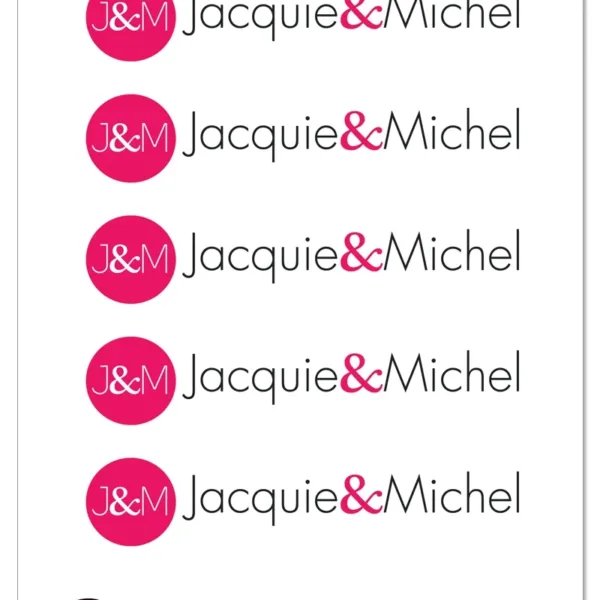5 stickers Jacquie et Michel signature