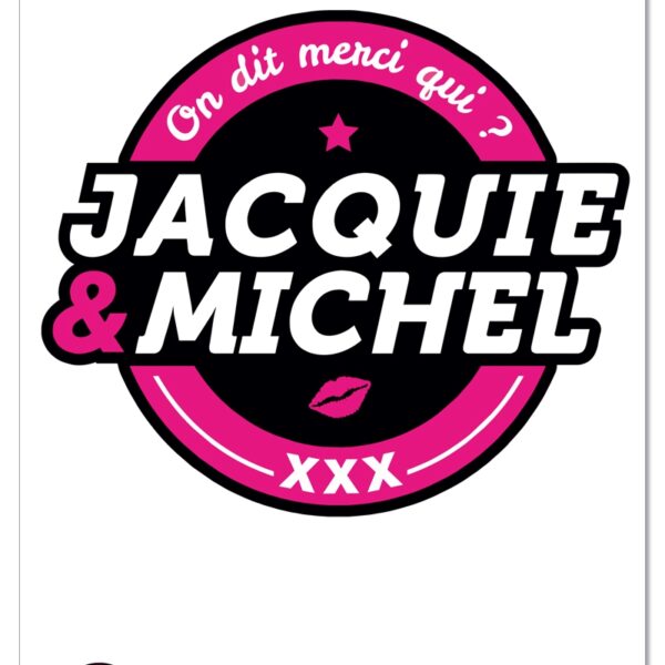 Grand sticker J&M rond noir