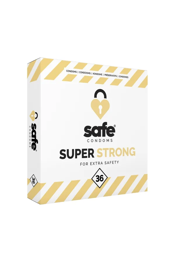 36 préservatifs Safe Super Strong - 94edenstreet.com - sexshop en ligne