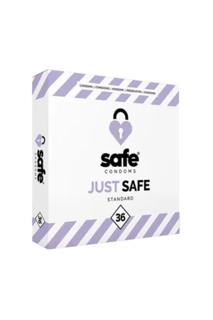 36 préservatifs Just Safe Standard - 94edenstreet.com - sexshop en ligne
