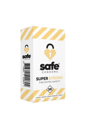 10 préservatifs Safe Super Strong - 94edenstreet.com - sexshop en ligne
