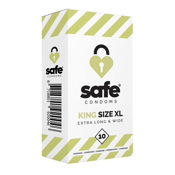 10 préservatifs Safe King Size XL