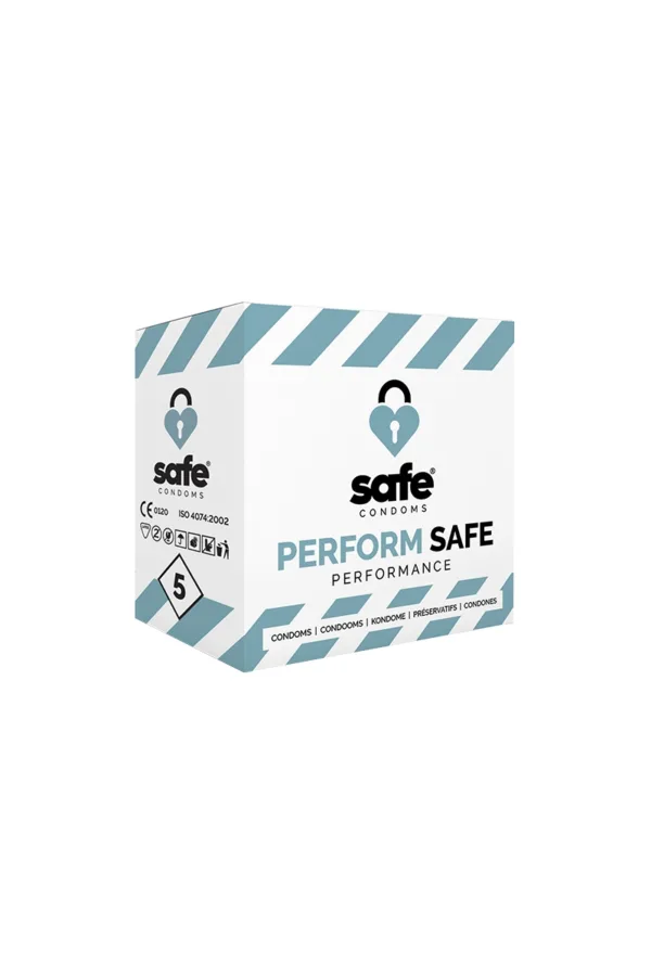 5 préservatifs Safe Performance - 94edenstreet.com - sexshop en ligne