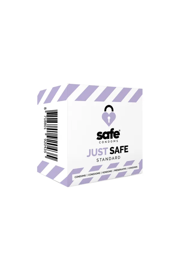 5 préservatifs Just Safe Standard - 94edenstreet.com - sexshop en ligne