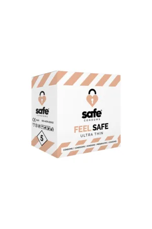 5 préservatifs Feel Safe - 94edenstreet.com - sexshop en ligne