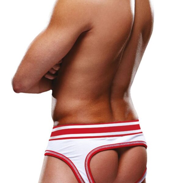 Slip ouvert blanc et rouge – Prowler