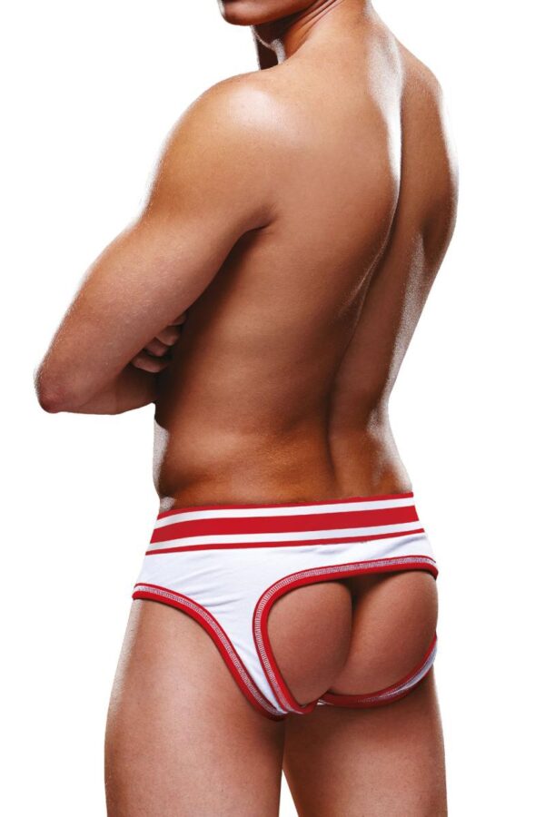 Slip ouvert blanc et rouge – Prowler - 94edenstreet.com - sexshop en ligne