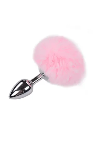 Plug métal Fluffy S rose – Alive - 94edenstreet.com - sexshop en ligne