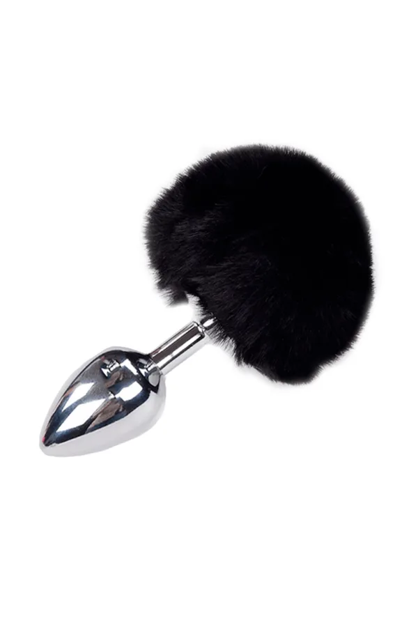 Plug métal Fluffy M noir – Alive - 94edenstreet.com - sexshop en ligne