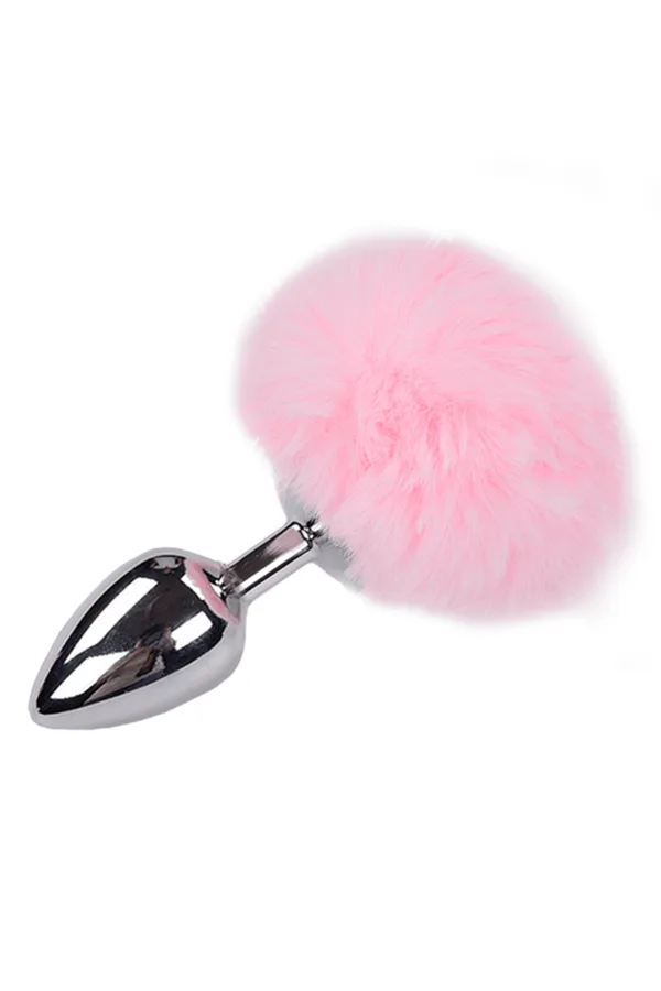 Plug métal Fluffy L rose – Alive - 94edenstreet.com - sexshop en ligne