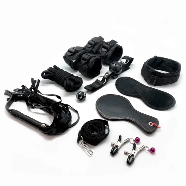 Kit BDSM Fury noir – Alive