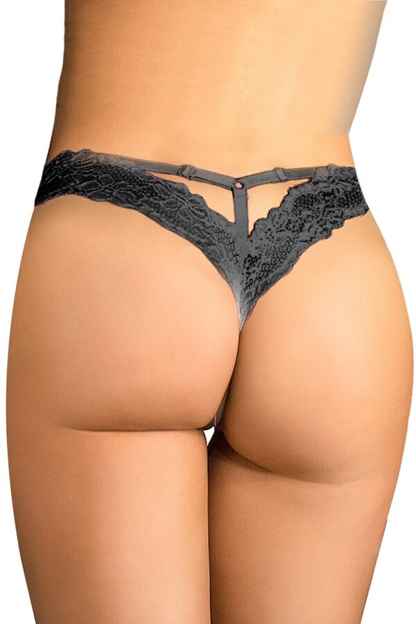 String brésilien noir Paris Hollywood - 94edenstreet.com - sexshop en ligne