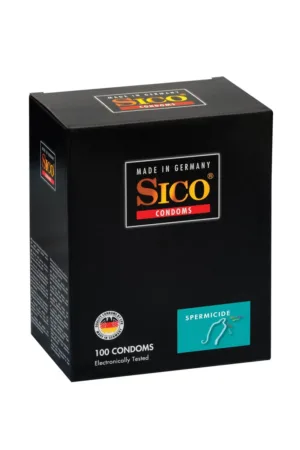 100 préservatifs Sico SPERMICIDE - 94edenstreet.com - sexshop en ligne