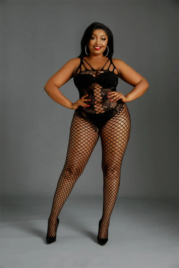 Combinaison résille N°04 Queen Size – Moonlight - 94edenstreet.com - sexshop en ligne