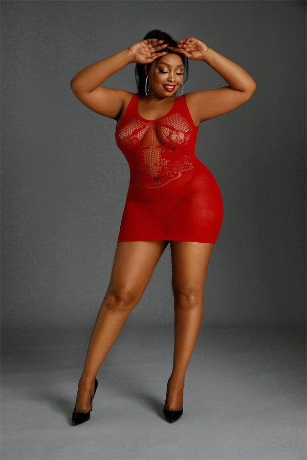 Robe résille N°08 Queen Size – Moonlight - 94edenstreet.com - sexshop en ligne