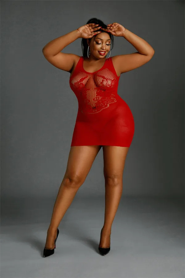 Robe résille N°08 Queen Size – Moonlight - 94edenstreet.com - sexshop en ligne
