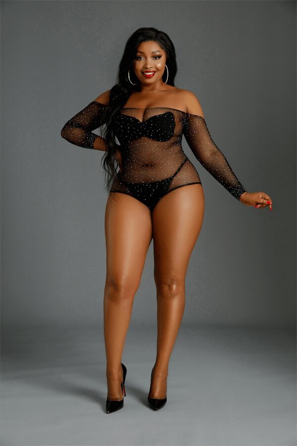 Body résille N°09 Queen Size – Moonlight - 94edenstreet.com - sexshop en ligne
