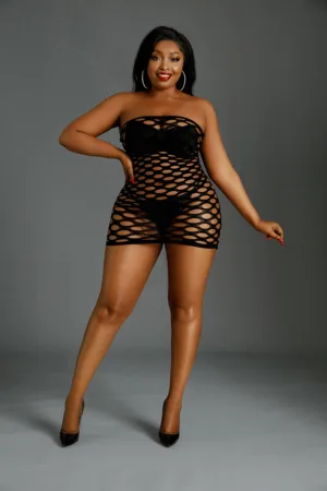 Mini Robe résille N°10 Queen Size – Moonlight - 94edenstreet.com - sexshop en ligne