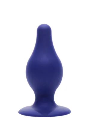 Plug anal double densité bleu 9,3 cm – SilexD - 94edenstreet.com - sexshop en ligne