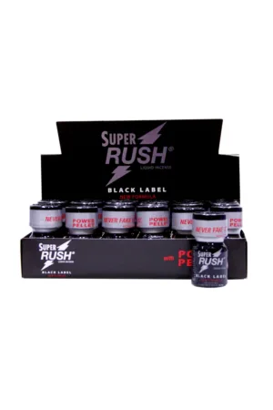 Box 18 poppers Super Rush Black Label 10ml - 94edenstreet.com - sexshop en ligne