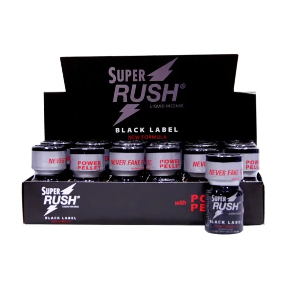 Box 18 poppers Super Rush Black Label 10ml