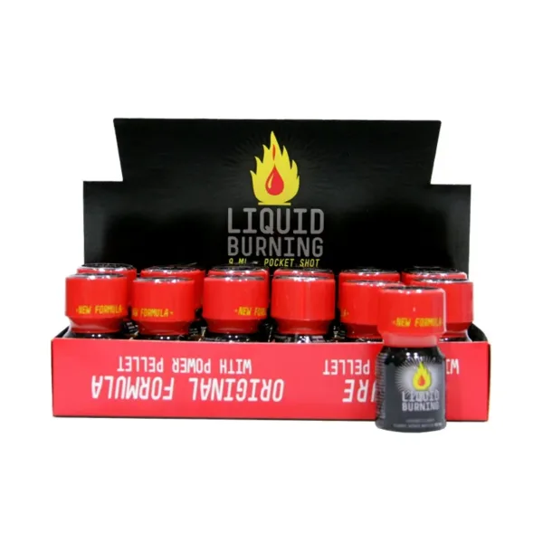 Box 18 poppers Liquid Burning 10ml