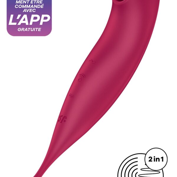 Stimulateur Satisfyer Twirling Pro+ Connecté rouge