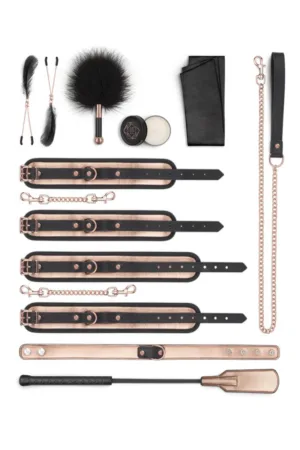 9 accessoires BDSM Rosy Gold - 94edenstreet.com - sexshop en ligne