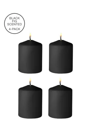 4 bougies SM noires parfum indocile – Ouch! - 94edenstreet.com - sexshop en ligne