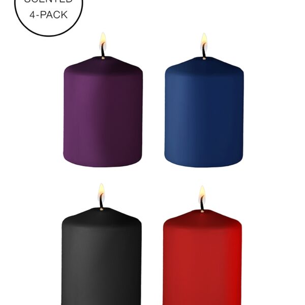 4 bougies SM parfums variés – Ouch!