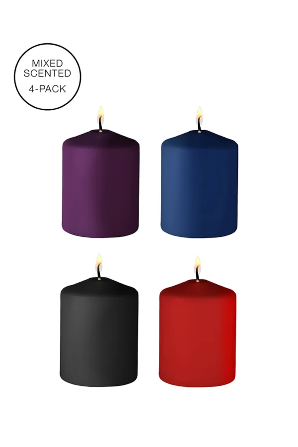 4 bougies SM parfums variés – Ouch! - 94edenstreet.com - sexshop en ligne