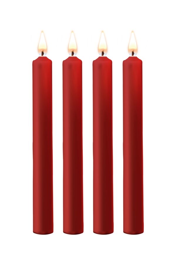 4 bougies SM rouges Large - Ouch!