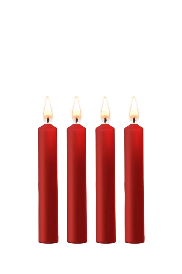 4 bougies SM rouges – Ouch! - 94edenstreet.com - sexshop en ligne