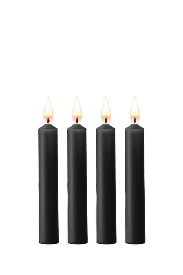 4 bougies SM noires – Ouch! - 94edenstreet.com - sexshop en ligne