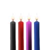 4 bougies SM colorées – Ouch! - 94edenstreet.com - sexshop en ligne