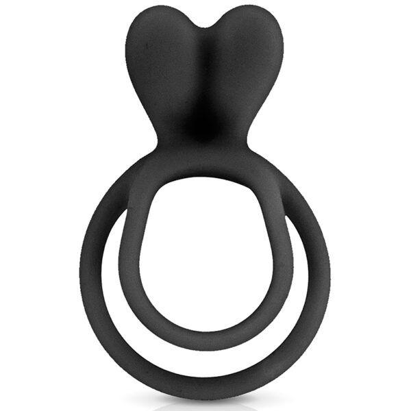 Double Cockring noir Glamy