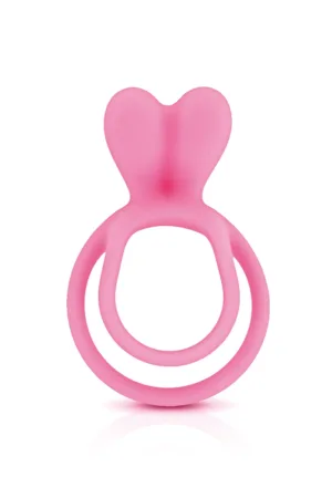 Double Cockring rose Glamy - 94edenstreet.com - sexshop en ligne
