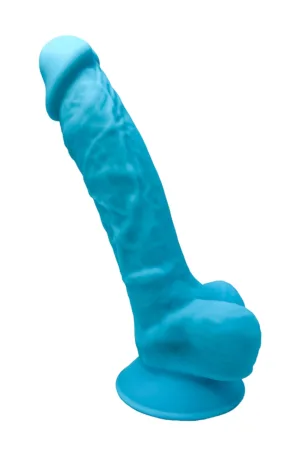 Gode double densité bleu 17,5 cm – SilexD - 94edenstreet.com - sexshop en ligne