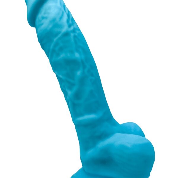 Gode double densité bleu 17,5 cm – SilexD