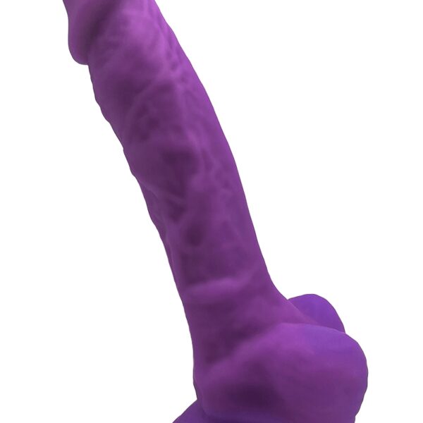 Gode double densité violet 17,5 cm – SilexD